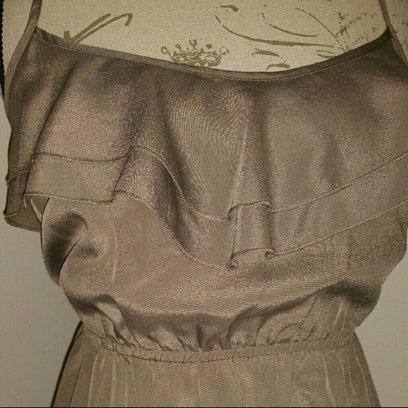 Forever21 olive chiffon dress - size S - Picture 6 of 7